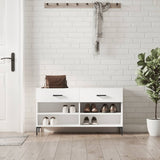 Schoenenbank 102X35X55 Cm Bewerkt Hout