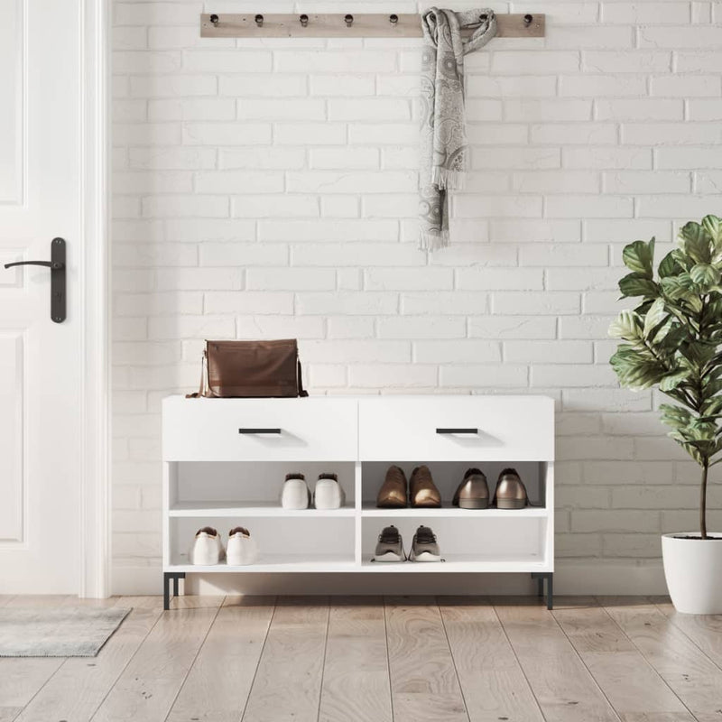 Schoenenbank 102X35X55 Cm Bewerkt Hout