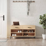 Schoenenbank 102X35X55 Cm Bewerkt Hout