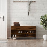 Schoenenbank 102X35X55 Cm Bewerkt Hout