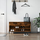 Schoenenbank 102X35X55 Cm Bewerkt Hout Eikenkleur