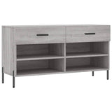 Schoenenbank 102X35X55 Cm Bewerkt Hout Eikenkleur