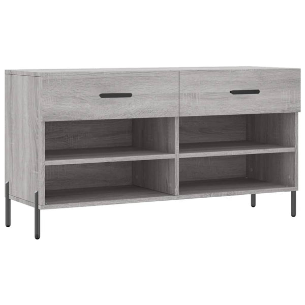 Schoenenbank 102X35X55 Cm Bewerkt Hout Eikenkleur