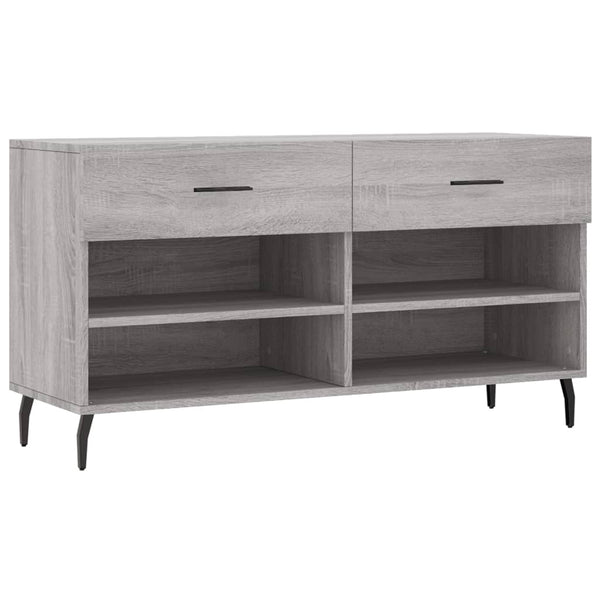 Schoenenbank 102X35X55 Cm Bewerkt Hout Eikenkleur