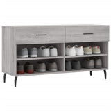 Schoenenbank 102X35X55 Cm Bewerkt Hout Eikenkleur
