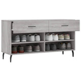 Schoenenbank 102X35X55 Cm Bewerkt Hout Eikenkleur