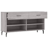 Schoenenbank 102X35X55 Cm Bewerkt Hout Eikenkleur