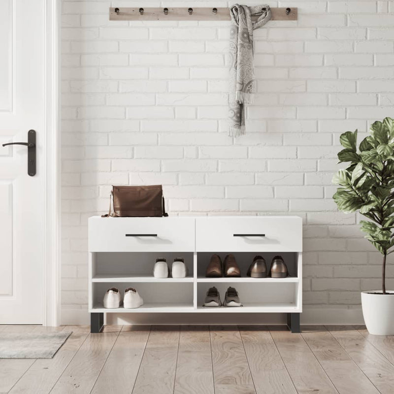 Schoenenbank 102X35X55 Cm Bewerkt Hout