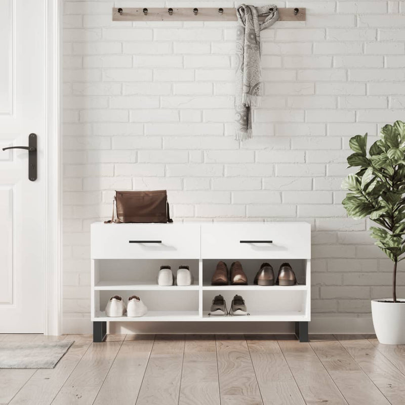 Schoenenbank 102X35X55 Cm Bewerkt Hout