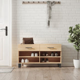 Schoenenbank 102X35X55 Cm Bewerkt Hout