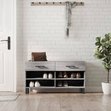 Schoenenbank 102X35X55 Cm Bewerkt Hout
