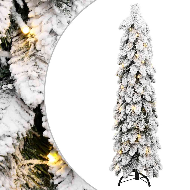 Kunstkerstboom Met Verlichting En Sneeuw 130 Led's