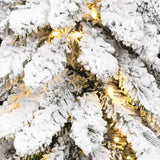 Kunstkerstboom Met Verlichting En Sneeuw 130 Led's