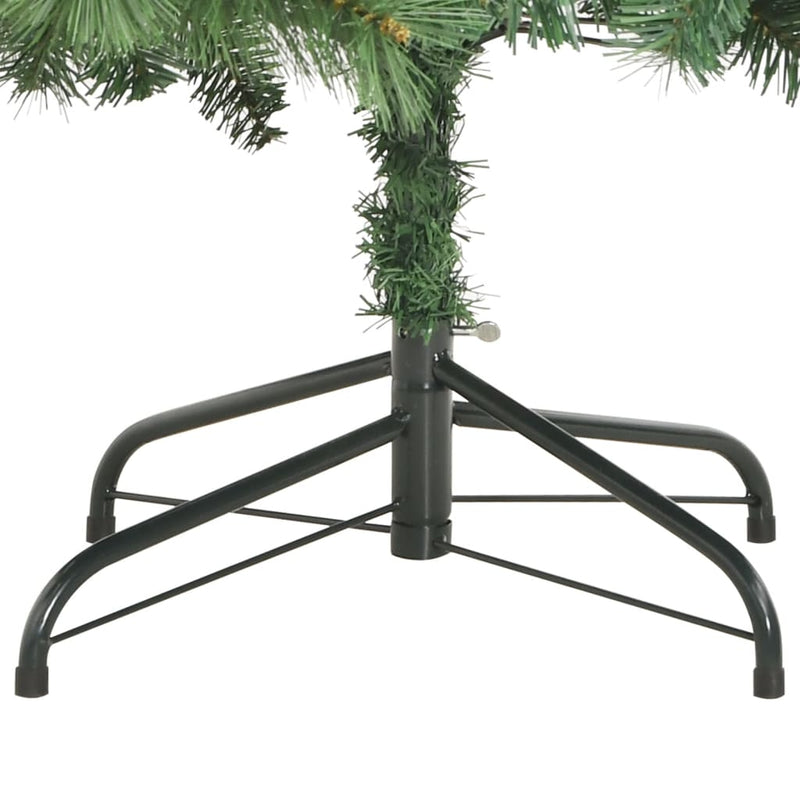 Kunstkerstboom Met Scharnieren Dennenappels En Bessen Wit