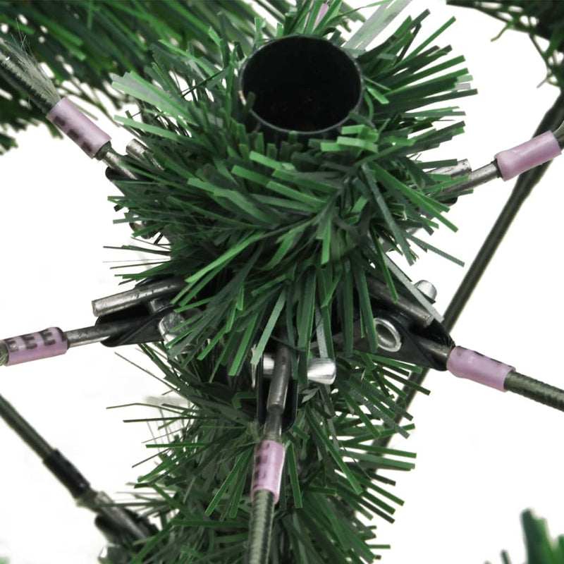 Kunstkerstboom Met Scharnieren Dennenappels En Bessen Groen