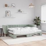Slaapbank Onderschuifbed Matrassen 90X190Cm Fluweel