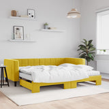 Slaapbank Onderschuifbed Matrassen 90X190Cm Fluweel