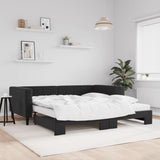 Slaapbank Onderschuifbed Matrassen 90X190Cm Fluweel
