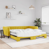 Slaapbank Onderschuifbed Matrassen 90X190Cm Fluweel