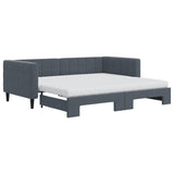 Slaapbank Onderschuifbed Matrassen 90X190Cm Fluweel