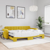 Slaapbank Onderschuifbed Matrassen 90X190Cm Fluweel