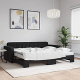 Slaapbank Onderschuifbed Matrassen 90X190Cm Fluweel