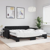 Slaapbank Onderschuifbed Matrassen 90X190Cm Fluweel