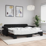 Slaapbank Onderschuifbed Matrassen 90X190Cm Fluweel