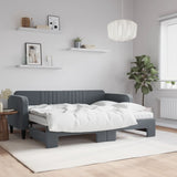 Slaapbank Onderschuifbed Matrassen 90X190Cm Fluweel