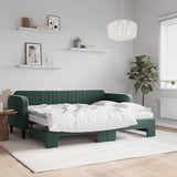 Slaapbank Onderschuifbed Matrassen 90X190Cm Fluweel