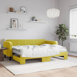Slaapbank Onderschuifbed Matrassen 90X190Cm Fluweel