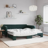 Slaapbank Onderschuifbed Matrassen 90X190Cm Fluweel