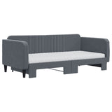Slaapbank Onderschuifbed Matrassen 90X190Cm Fluweel