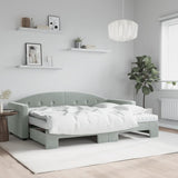 Slaapbank Onderschuifbed Matrassen 90X190Cm Fluweel