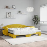 Slaapbank Onderschuifbed Matrassen 90X190Cm Fluweel