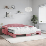 Slaapbank Onderschuifbed Matrassen 90X190Cm Fluweel