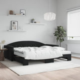 Slaapbank Onderschuifbed Matrassen 90X190Cm Fluweel