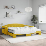 Slaapbank Onderschuifbed Matrassen 90X190Cm Fluweel