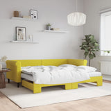 Slaapbank Onderschuifbed Matrassen 90X190Cm Fluweel