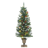 4-Delige Kerstdeurdecoratieset Pvc Groen