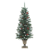 4-Delige Kerstdeurdecoratieset Pvc Groen