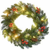 4-Delige Kerstdeurdecoratieset Pvc Groen