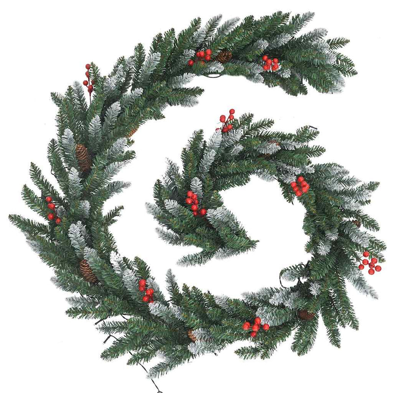 4-Delige Kerstdeurdecoratieset Pvc Groen