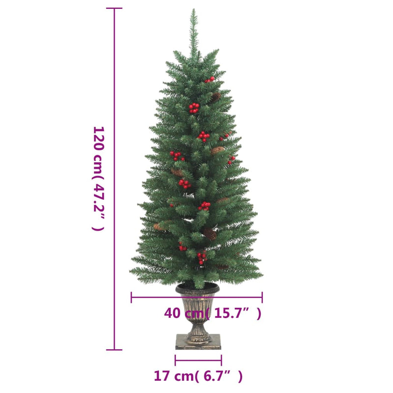Kunstkerstbomen 2 St 100 Led's 120 Cm Groen