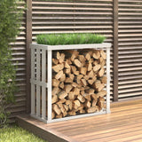 Houtblokhouder 108X52X106 Cm Massief Grenenhout Was