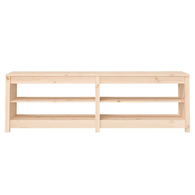 Schoenenbank 160X36,5X50 Cm Massief Grenenhout