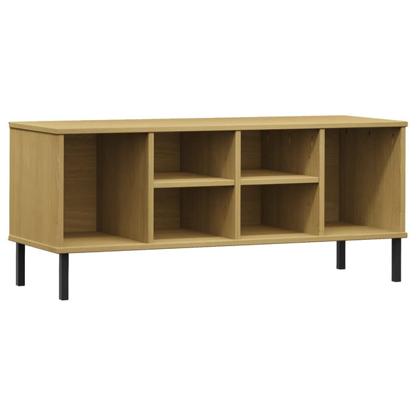 Schoenenrek Met Metalen Poten Oslo 106X35X45Cm Grenenhout