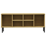 Schoenenrek Met Metalen Poten Oslo 106X35X45Cm Grenenhout