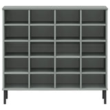 Schoenenrek Met Metalen Poten Oslo 95X35X86 Cm Grenen