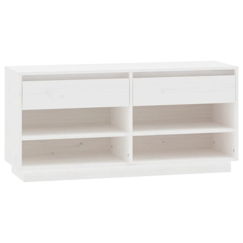Schoenenkast 110X34X52 Cm Massief Grenenhout